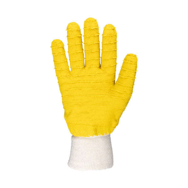 Tru Touch Yellow Comarex Knit Wrist Standard Gloves