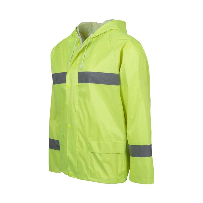 Rebel Rubberised Hi Vis Reflective Rain Suit