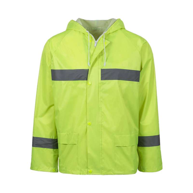Rebel Rubberised Hi Vis Reflective Rain Suit