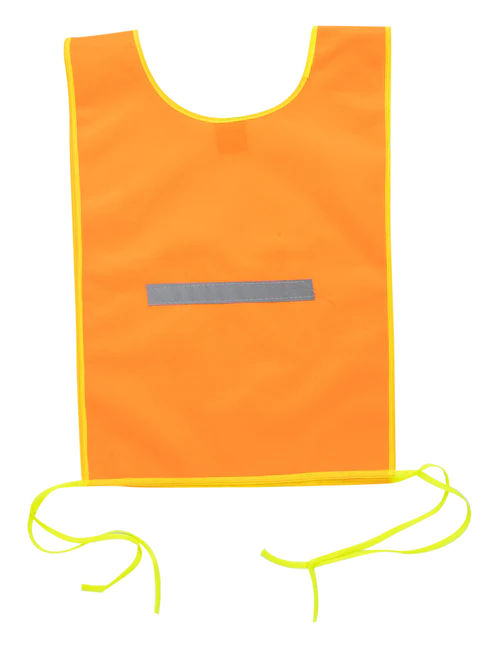 Orange Reflective Solid Material Bib