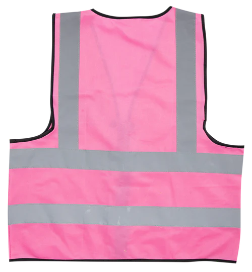 Pioneer®Pink Reflective Vest With Zip & Id Pouch