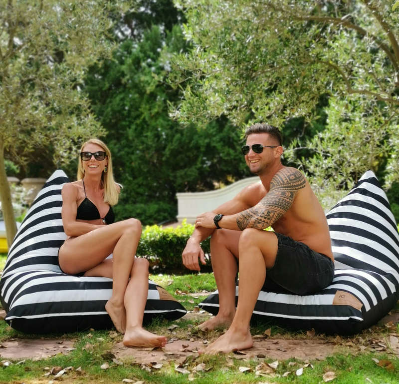 The "Deluxe" Collection Outdoor Teardrop Beanbags