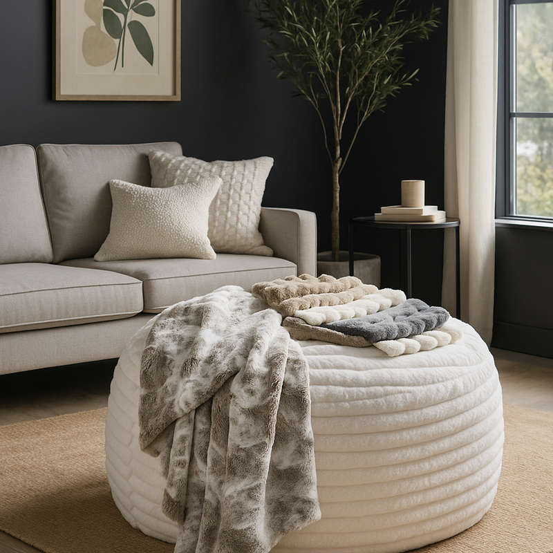 Winter Fur Beanbags