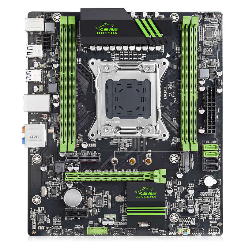 Jingsha X79 Motherboard Gaming Mainboard with 4-channel DDR3 Slots M.2 Interface Support LGA2011 V1