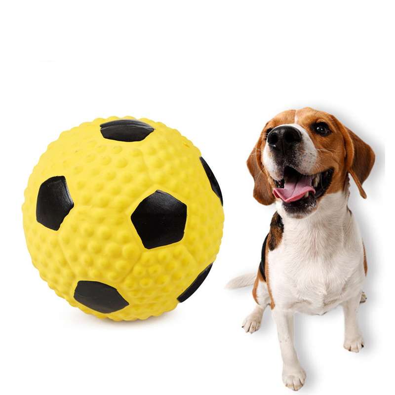 Squeaky Latex Dog Toys Pet Dogs Balls Toy Squeaker Squeaky Sound Dogs Interactive Training To