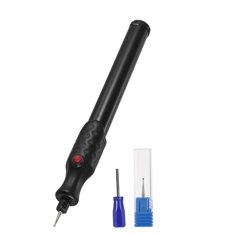 Electric Micro Engraving Pen Mini Engraver Machine Cordless DIY Carve Tools Graver Kit with E