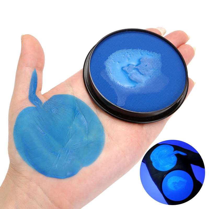 Face & Body Paint UV Blacklight Neon Fluorescent Glow Paint Water Based Makeup Painting Pigme