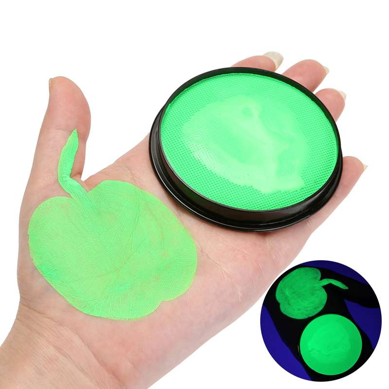 Face & Body Paint UV Blacklight Neon Fluorescent Glow Paint Water Based Makeup Painting Pigme