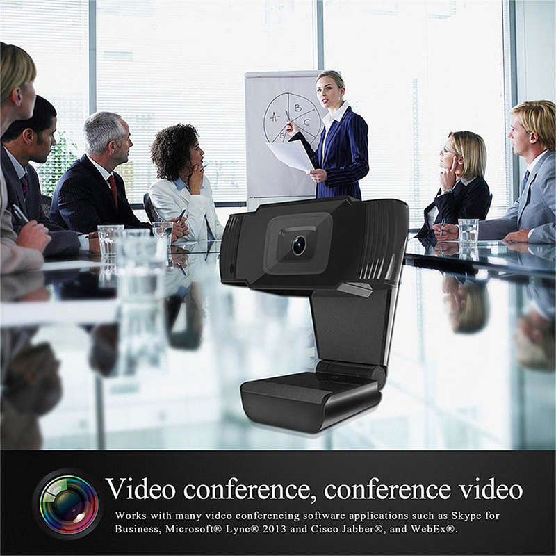 1080P Webcam 30fps Auto Focus Web Cam Noise-reduction MIC Laptop Camera USB Plug & Play