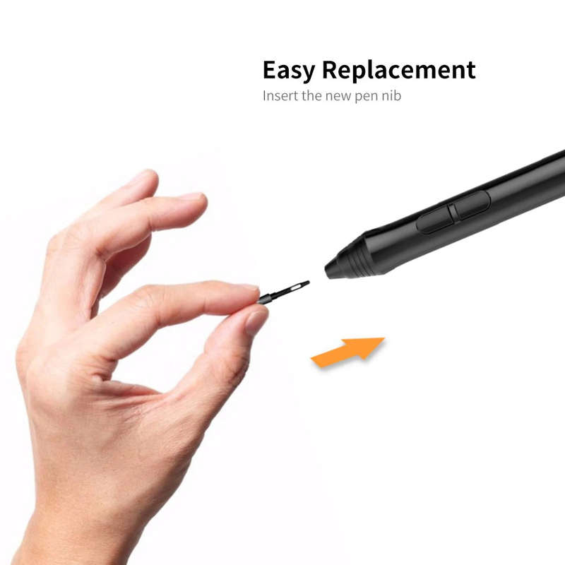 VEIKK P002 10pcs Replacement Pen Nibs Battery free Stylus Wear-resistant Pen Nib for VEIKK A50 A15 A