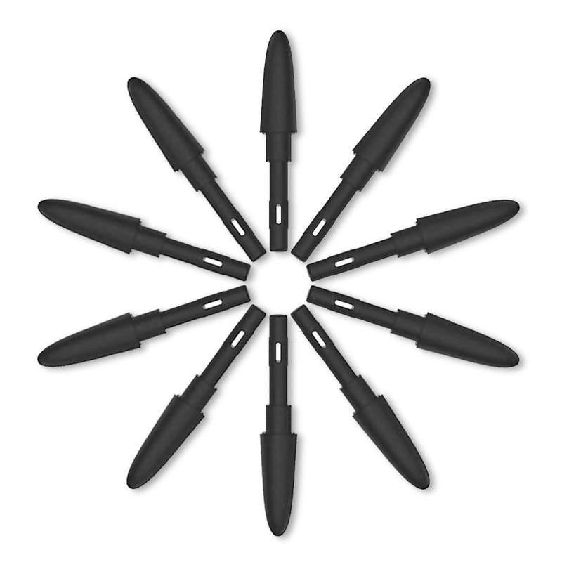 VEIKK P002 10pcs Replacement Pen Nibs Battery free Stylus Wear-resistant Pen Nib for VEIKK A50 A15 A