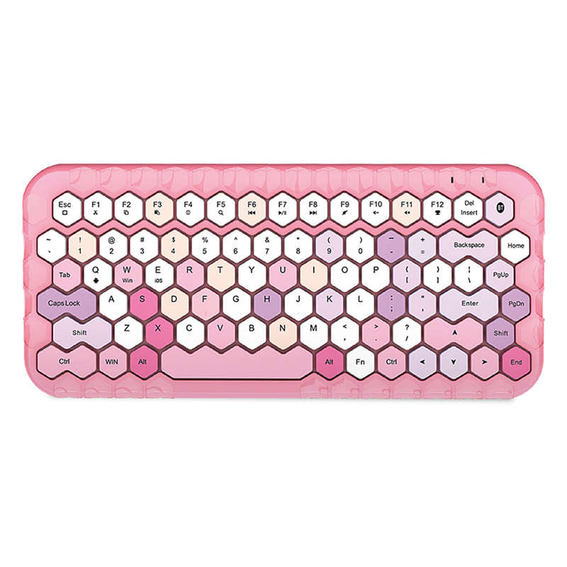 Mofii honey BT Wireless BT Keyboard Mixed Color 83 Key Mini Portable Girls Keyboard for Phone/Tablet