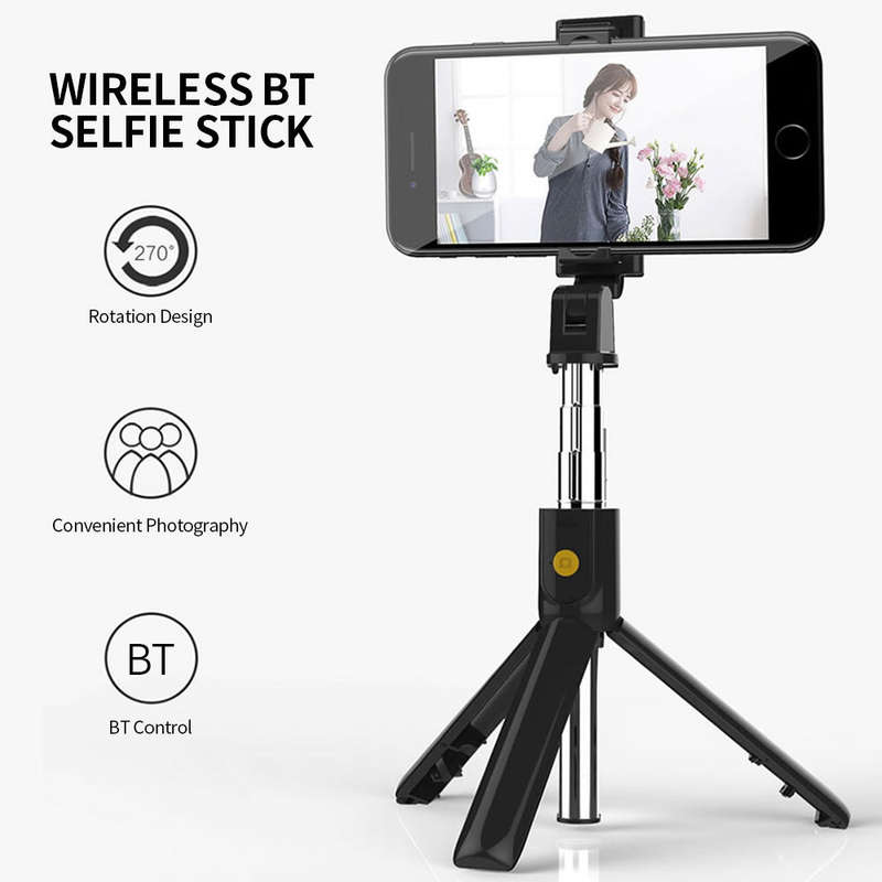 K07 Selfie Stick Integrated Tripod BT 4.0 Wireless Selfie Stick Mini Portable Extendable Selfie Stic