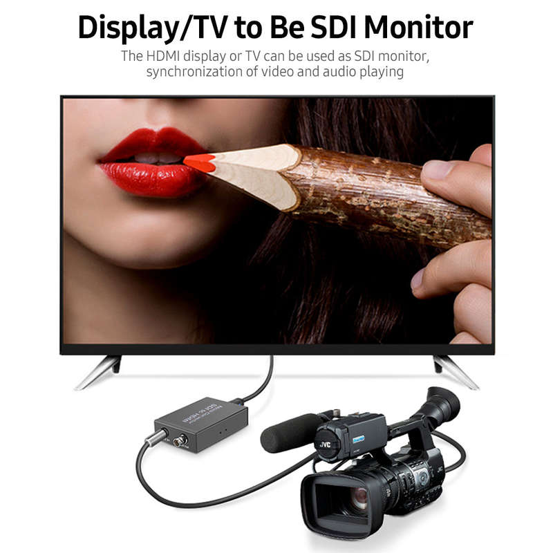 NK-M008 Micro SDI Converter SDI to HDMI/SDI to SDI 2 Routes Output Mini HD 1080P USB Powered Convert