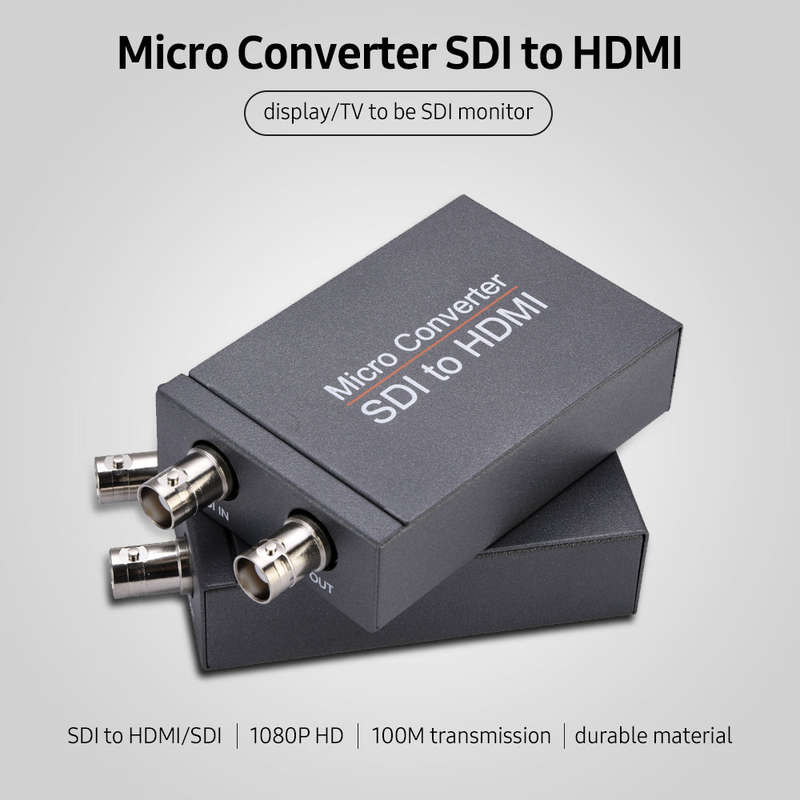 NK-M008 Micro SDI Converter SDI to HDMI/SDI to SDI 2 Routes Output Mini HD 1080P USB Powered Convert