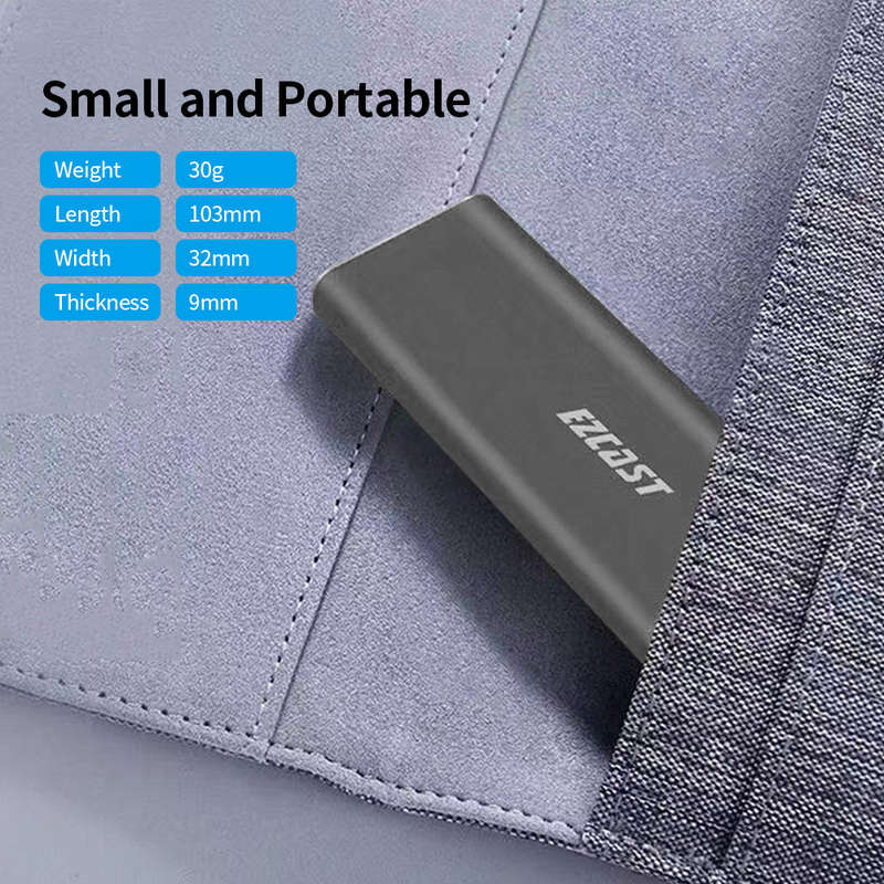 EZCast S8000  GEN2 Hard Drive Enclosure M.2 NVME Portable SSD Enclosure PCI-e to USB 3.1 Applicable