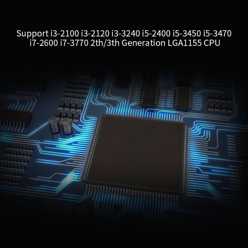 Jingsha B75M Motherboard Support i3-2100 i3-2120 i3-3240 i5-2400 i5-3450 i5-3470 i7-2600 i7-3770 2th