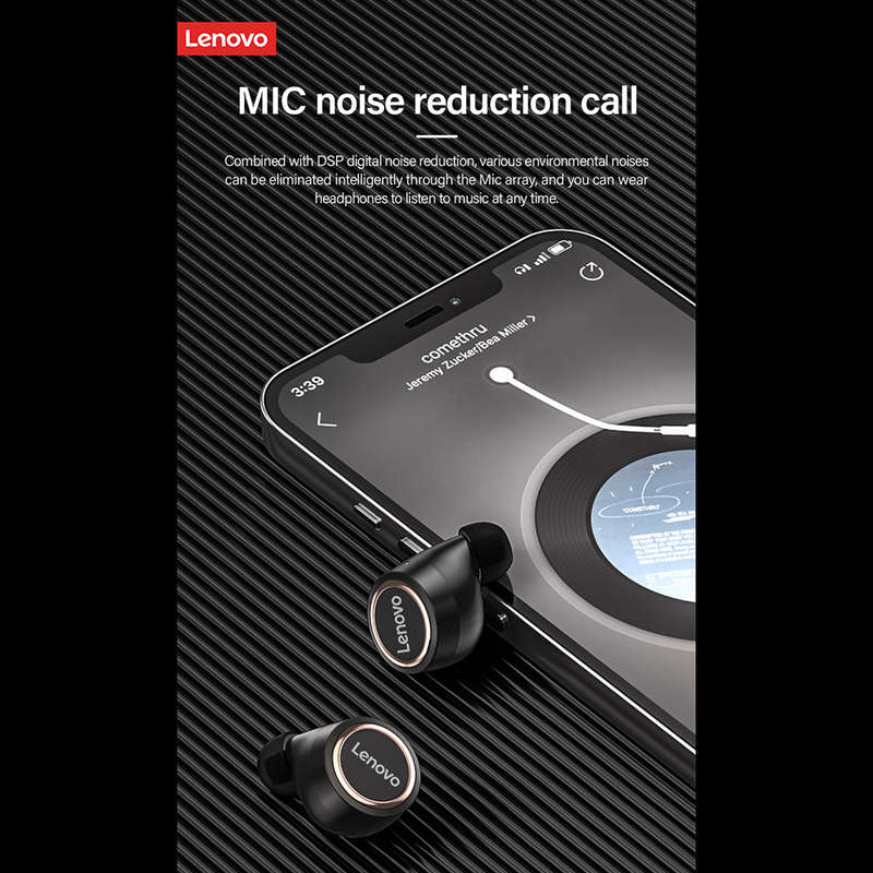 Lenovo LP12 Wireless Headphones BT 5.0 Wireless In-ear Sports Earbuds with MIC&DSP Noise Reduction L