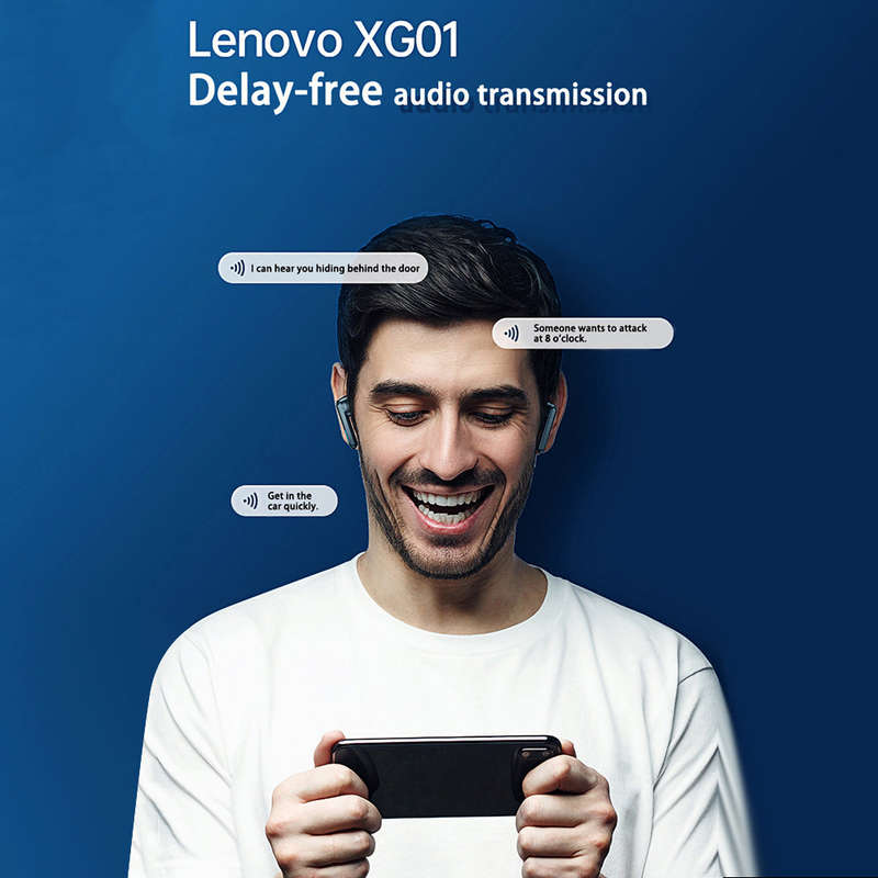 Lenovo XG01 Earbuds Wireless BT 5.0 Headphones E-Sports Gaming Headphones HiFi Sound Quality Built-i