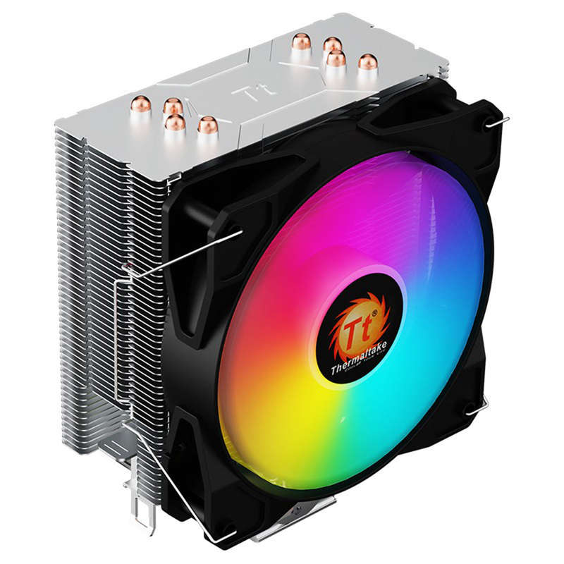 Thermaltake Mercury S400 RGB CPU Cooler PWM Snap-on Fan 4 Direct Contact Heatpipes Through Fin Techn
