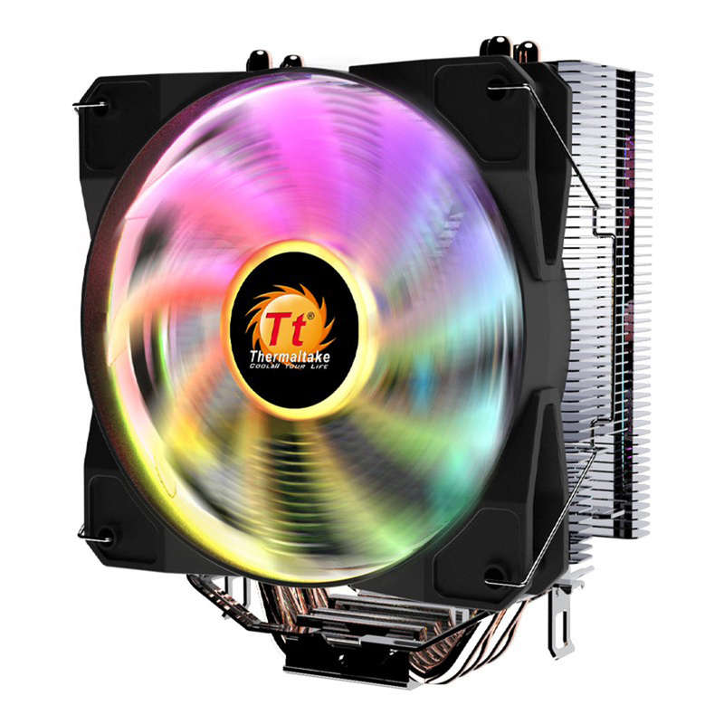 Thermaltake Mercury S400 RGB CPU Cooler PWM Snap-on Fan 4 Direct Contact Heatpipes Through Fin Techn