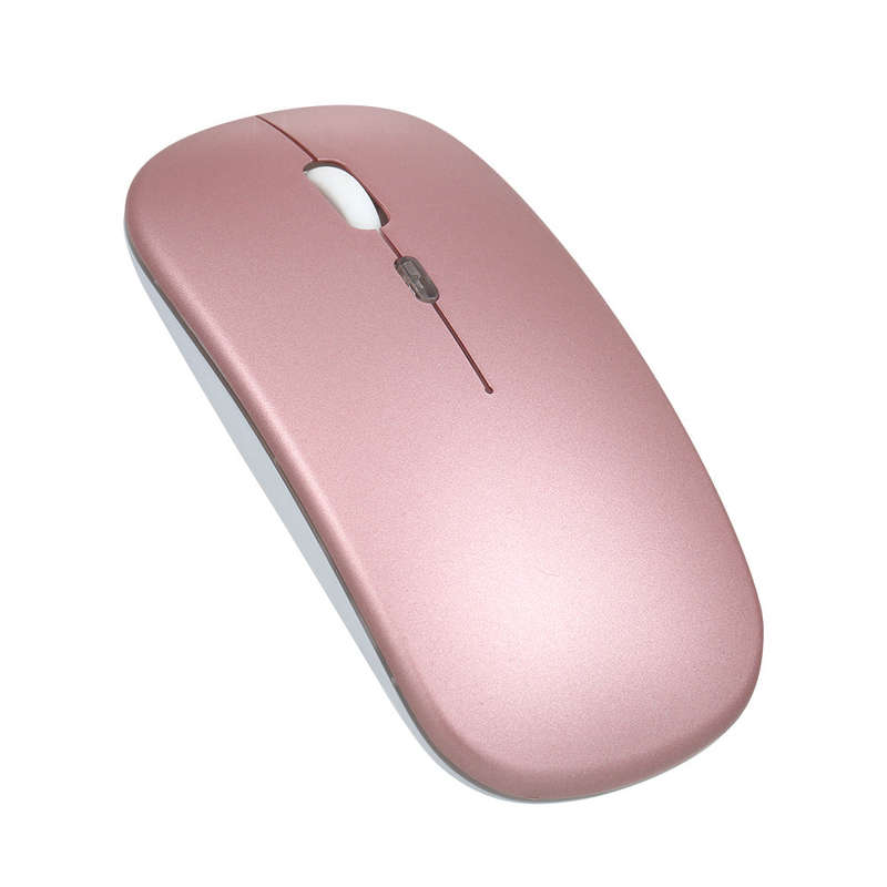 2.4G Wireless Slim Mouse Less Noise 3 Adjustable DPI 7-color Breathing Light Rechargeable Mouse for