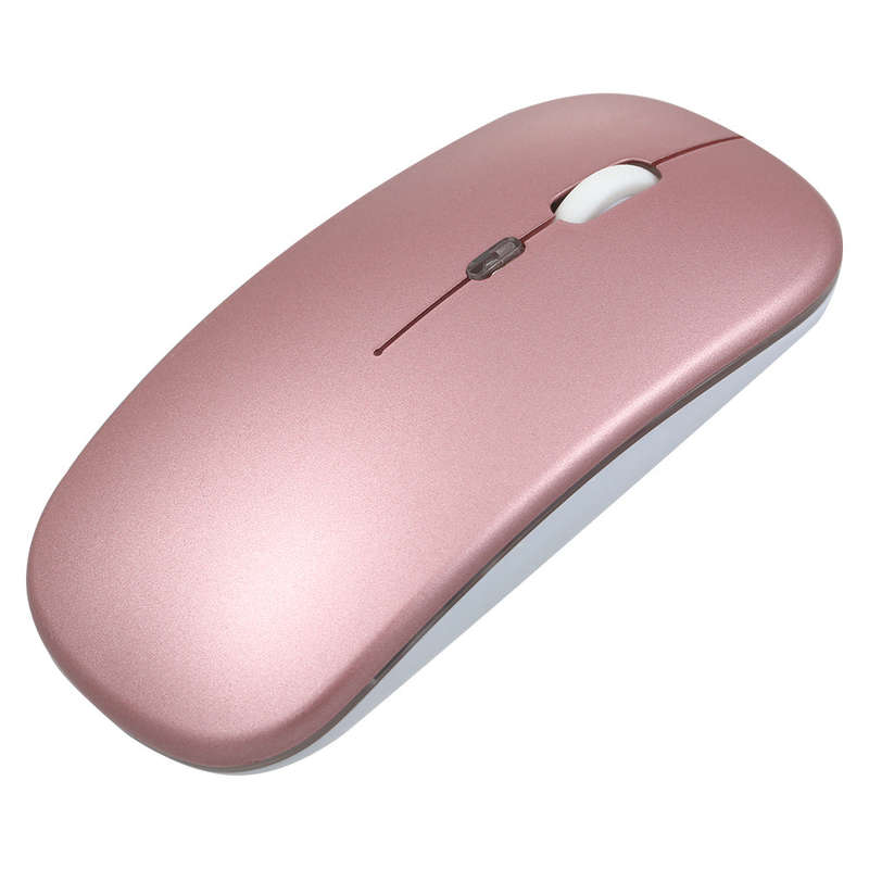 2.4G Wireless Slim Mouse Less Noise 3 Adjustable DPI 7-color Breathing Light Rechargeable Mouse for