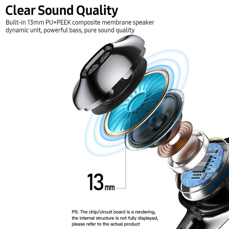 Lenovo XT95 Wireless BT Headphones Semi-in-ear Sports Earbuds Portable Ultra-thin BT5.0 Earphones Lo