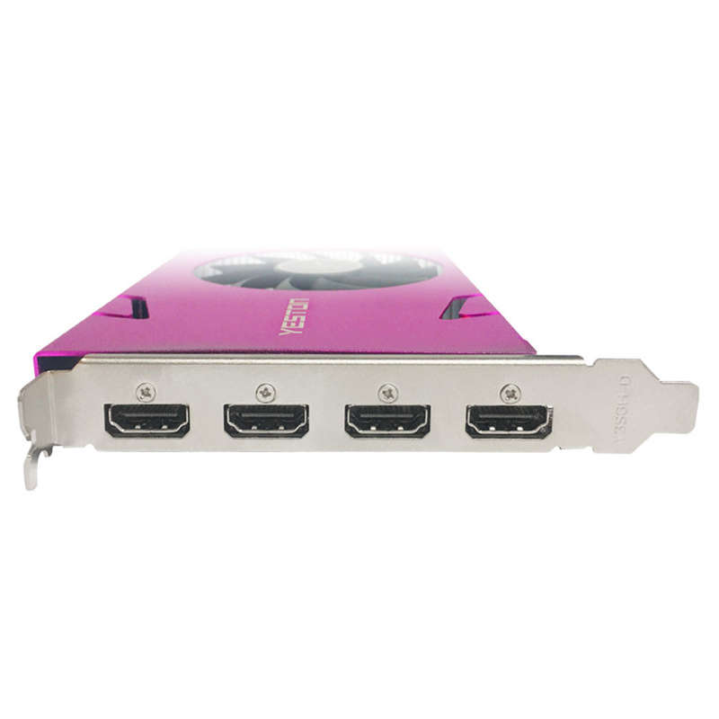 Yeston GT730-4G 4HD 4-Screen Graphics Card 4G/128bit/DDR3 Memory Support Split Screen 10bit Color De