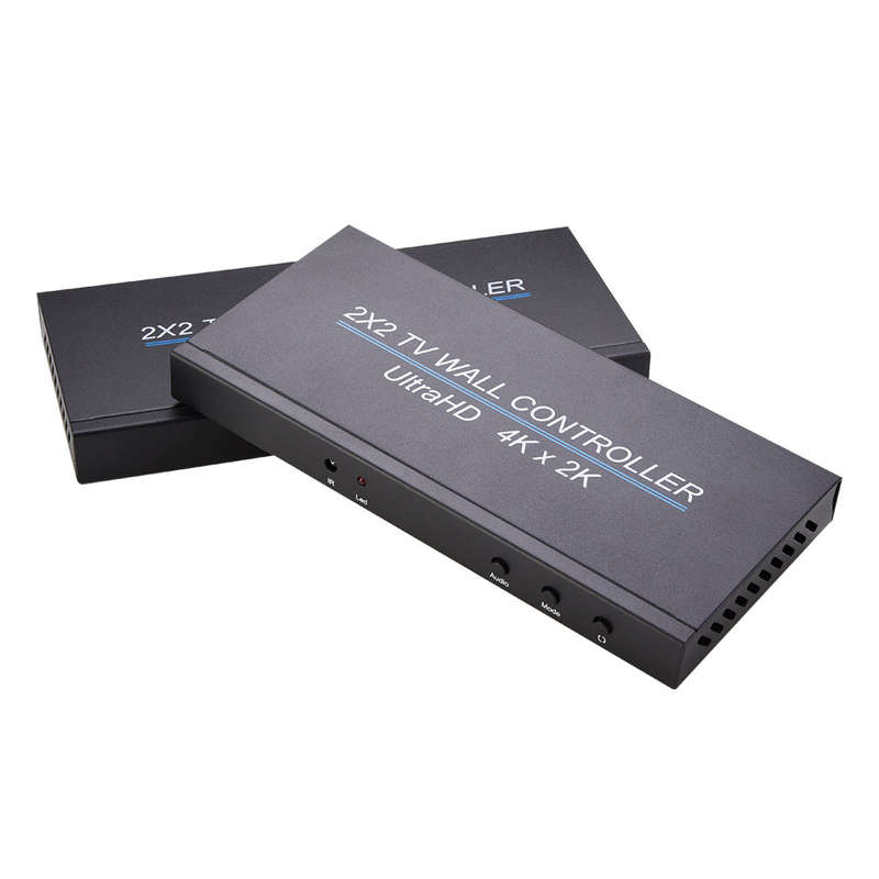 4Kx2K 2x2 HD Video Wall Controller 2x2 Screen Video Processor TV Display Video Controller Wide Compa
