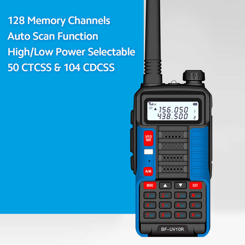 BAOFENG BF-UV5R FM Transceiver Dual Band Handheld Transceiver 128CH Amateur Portable Radio Long Stan