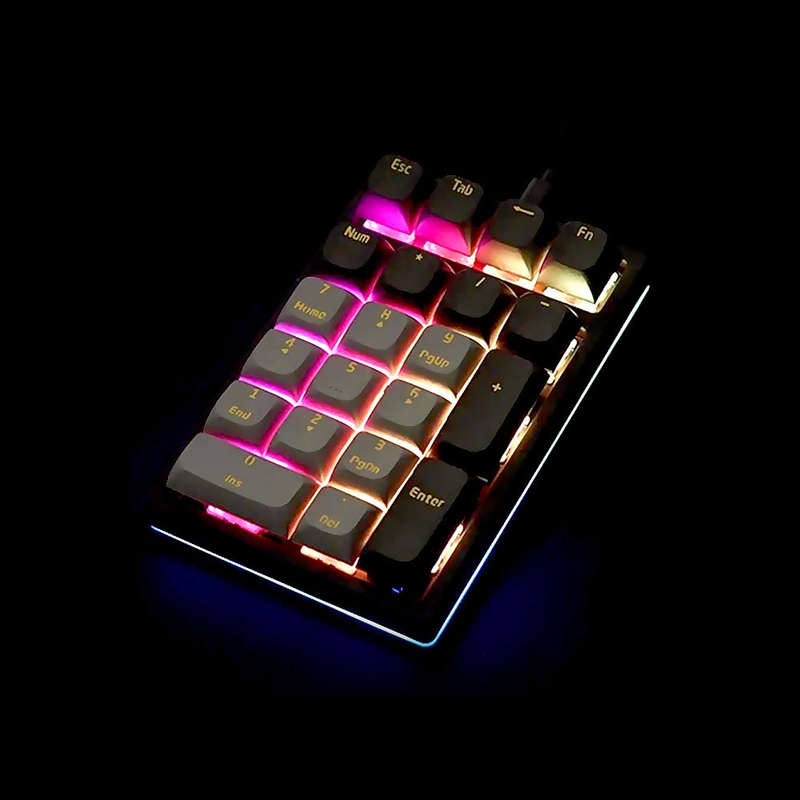 Darmoshark K3 21 Keys Numeric Keyboard Ergonomic RGB Mechanical Keyboard with Detachable Data Cable