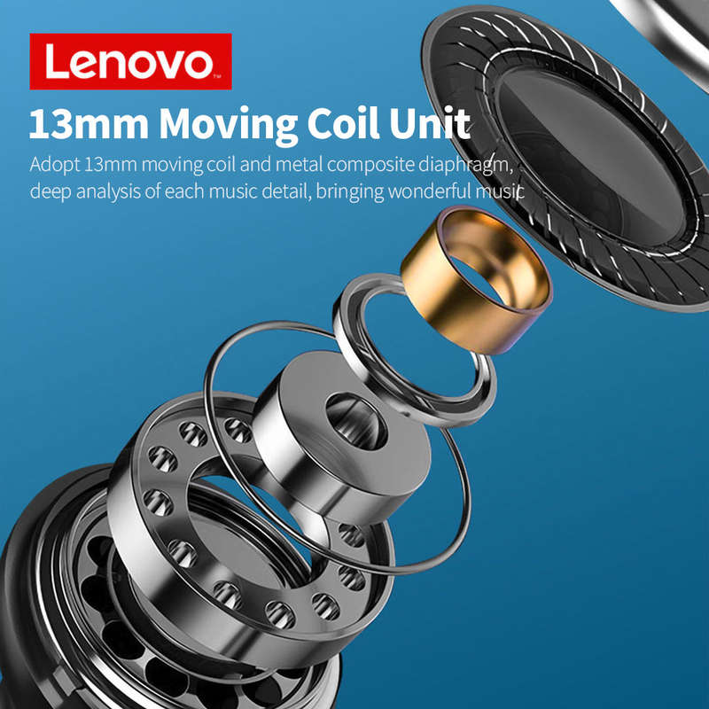 Lenovo XT96 Wireless BT Headphones BT5.1 Semi-in-ear Sports Earbuds Dual Audio Decoding Call Noise R
