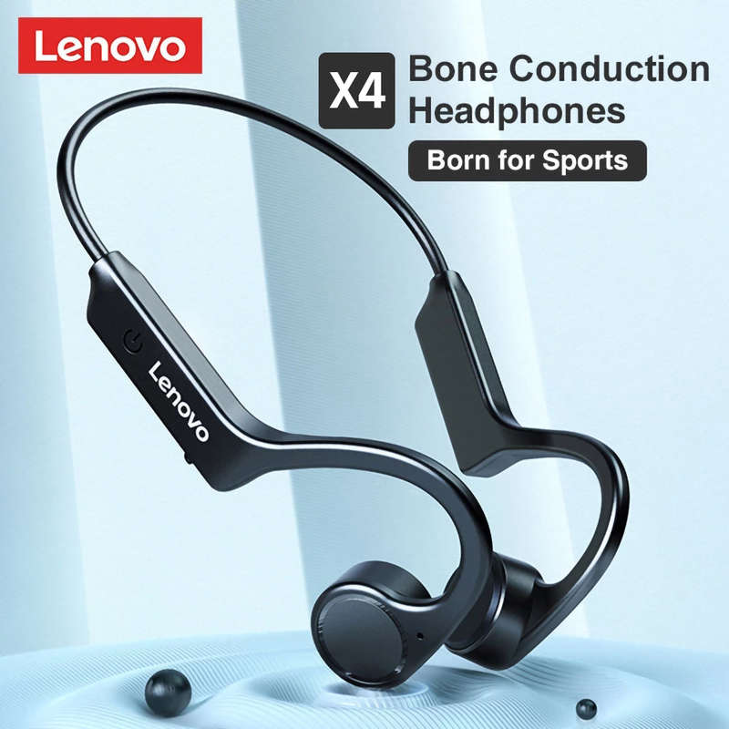 Lenovo X4 Wireless BT Headphone Bone Conduction Earphone BT5.0 Connection Lightweight Design Support