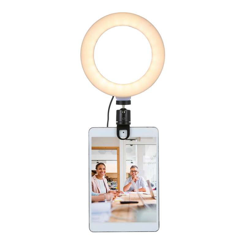 6'' Ring Light for Laptop, Computer Clip Video Fill Light Conference Ring Beauty Live Light  for Zoo