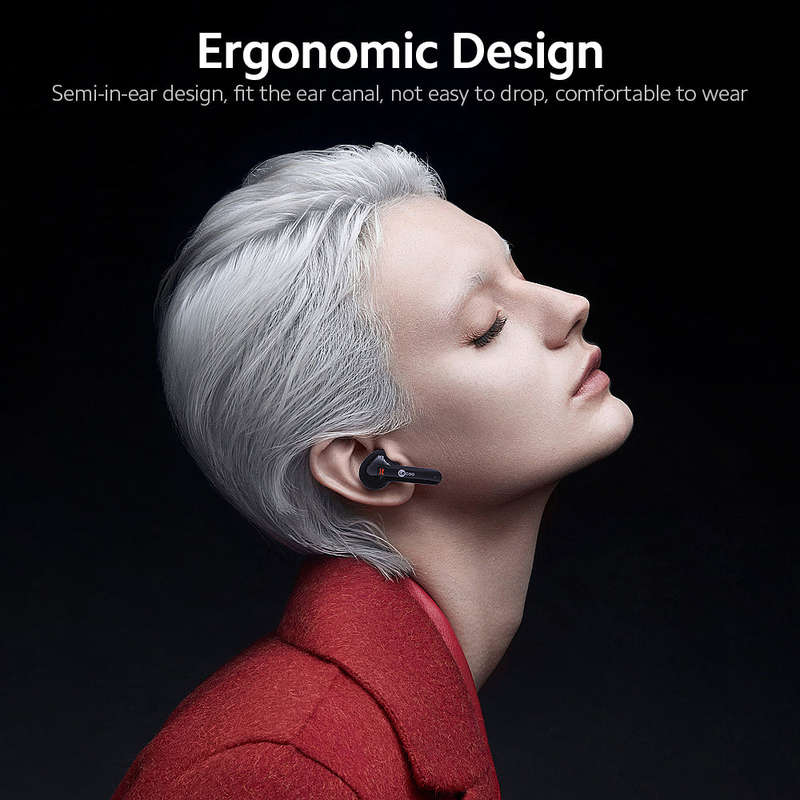 Lecoo C4 True Wireless BT Headphones Semi-in-ear Sports Gaming Earbuds HiFi Sound Quality Comfortabl
