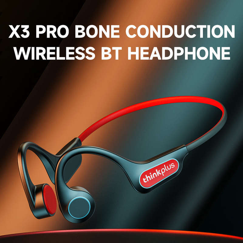 Lenovo thinkplus X3 pro Bone Conduction Headphone Wireless BT5.3 Earphone Ergonomic Lightweight Desi