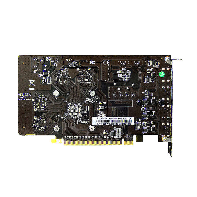 Yeston R7 350-4G 6HD 6-Screen Graphics Card Support Split Screen 4GB/GDDR5/128Bit 4500MHz Memory Clo