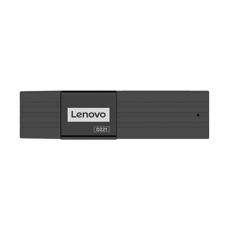 Lenovo D221 USB2.0 Card Reader Portable SD+TF 2-in-1 Card Reader Stable Transmission ABS Shell Suppo