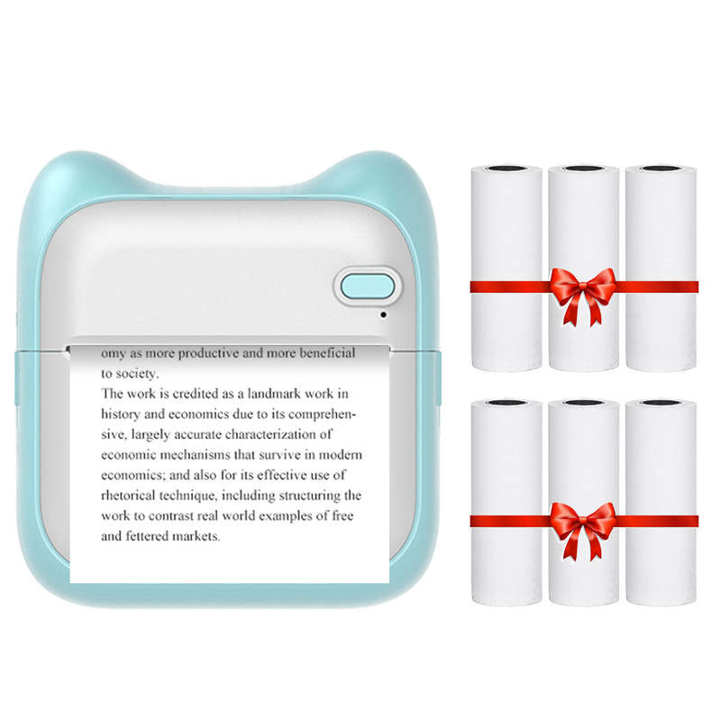 Portable Pocket-size Printer Wireless BT Thermal Printer Simple Operation Support Photo Notes Errors