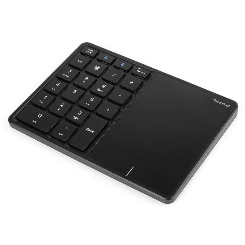 2.4G+BT4.2 Wireless Dual-mode Numeric Keyboard Portable 22 Keys Financial Accounting Office Keyboard