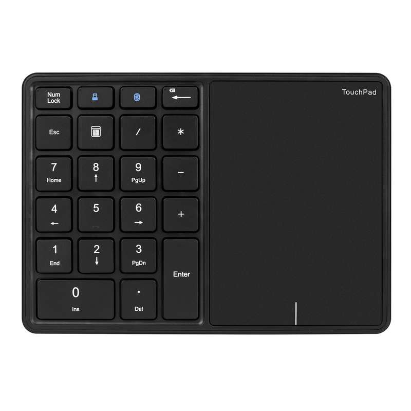 2.4G+BT4.2 Wireless Dual-mode Numeric Keyboard Portable 22 Keys Financial Accounting Office Keyboard