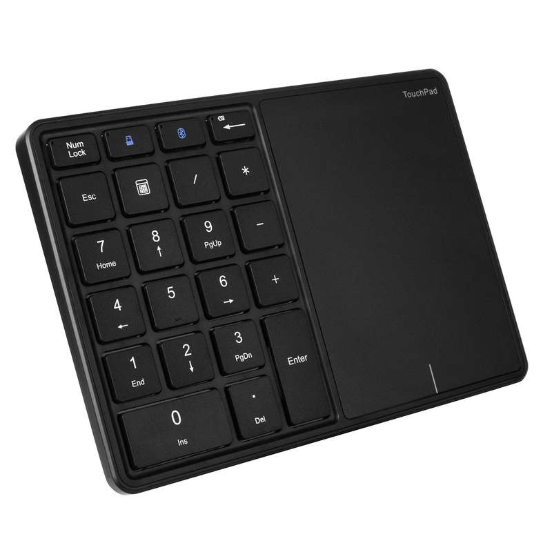 2.4G+BT4.2 Wireless Dual-mode Numeric Keyboard Portable 22 Keys Financial Accounting Office Keyboard