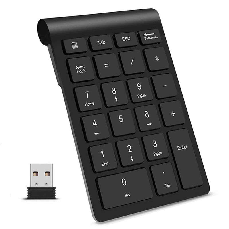 2.4G Wireless Keyboard Mouse Combo Financial Accounting Office Keyboard Mouse Set 22 Keys Wireless N
