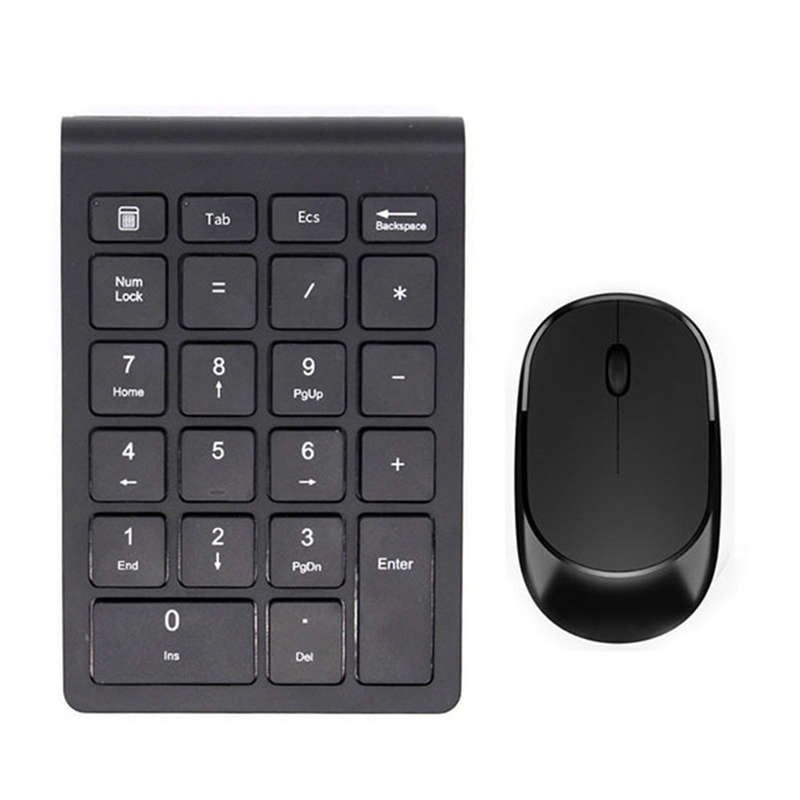 2.4G Wireless Keyboard Mouse Combo Financial Accounting Office Keyboard Mouse Set 22 Keys Wireless N