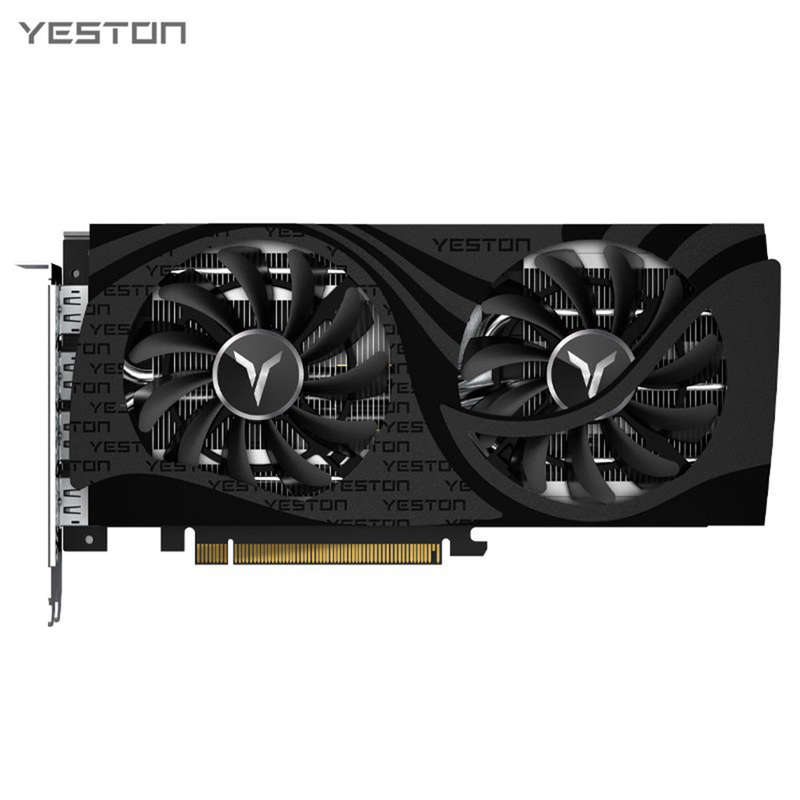 Yeston RTX3050-8G D6 GA Gaming Graphics Card 8G/128bit/GDDR6 Memory 2 Large Size Cooling Fans Metal