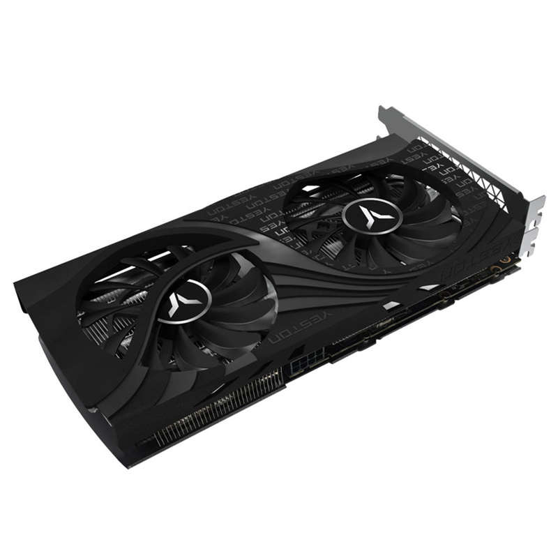 Yeston RTX3050-8G D6 GA Gaming Graphics Card 8G/128bit/GDDR6 Memory 2 Large Size Cooling Fans Metal
