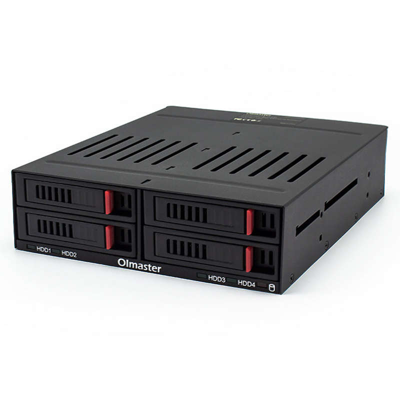 OImaster HE-2006 4-slot Internal Hard Disk Rack Support Four 2.5 inch SATA HDD/SSD Easy Installation