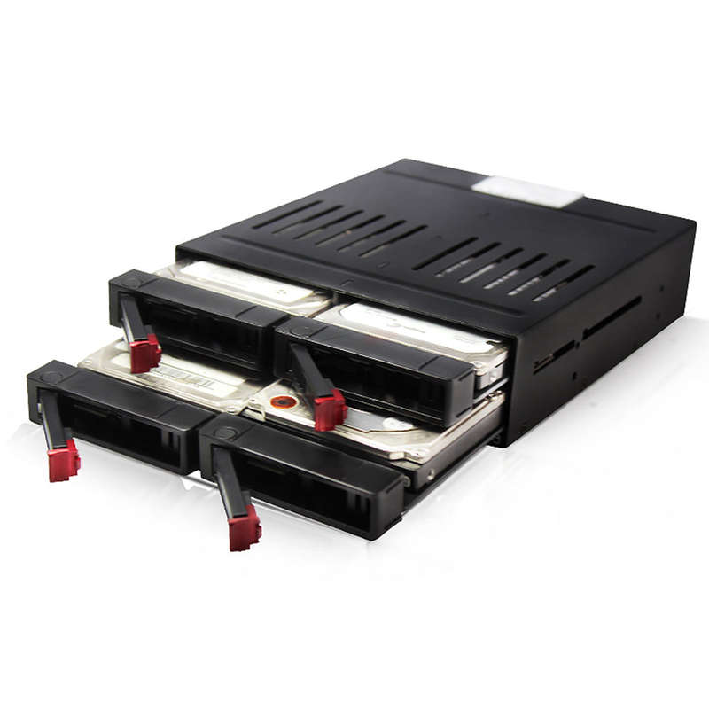 OImaster HE-2006 4-slot Internal Hard Disk Rack Support Four 2.5 inch SATA HDD/SSD Easy Installation