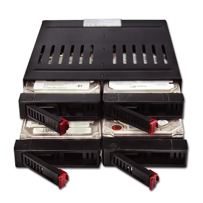 OImaster HE-2006 4-slot Internal Hard Disk Rack Support Four 2.5 inch SATA HDD/SSD Easy Installation